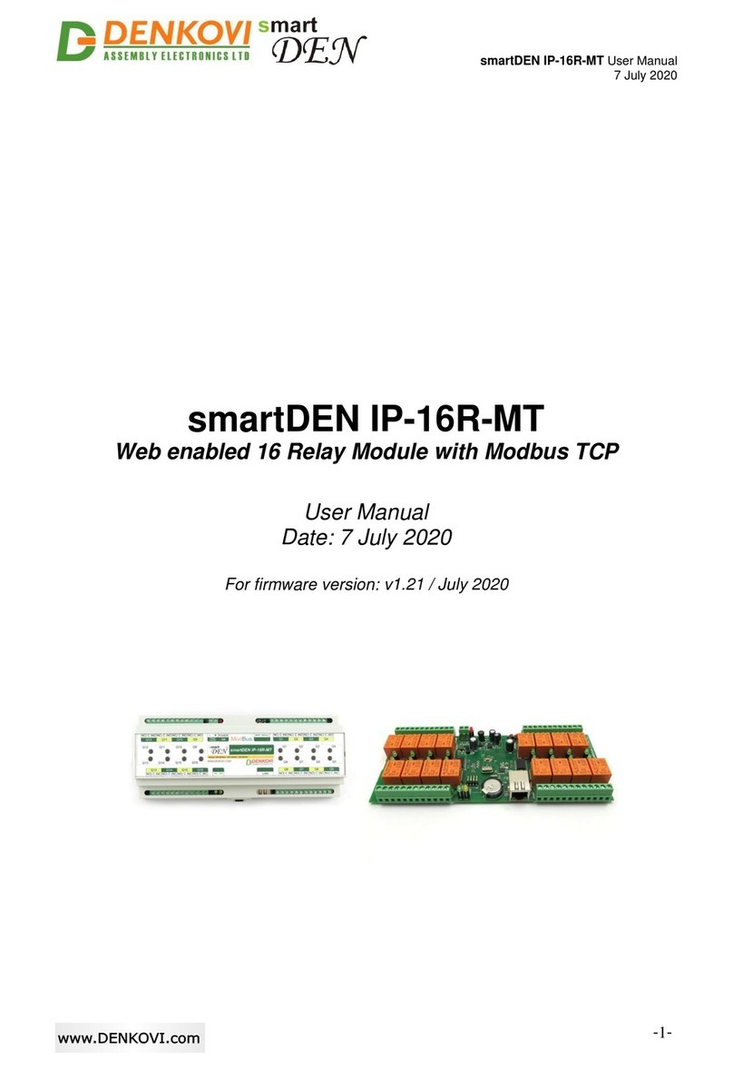 Denkovi smartDEN IP-16R-MT User manual
