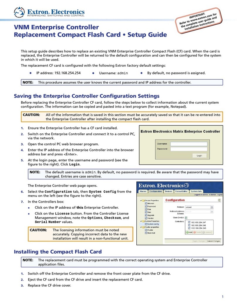 Extron electronics VNM Enterprise User manual