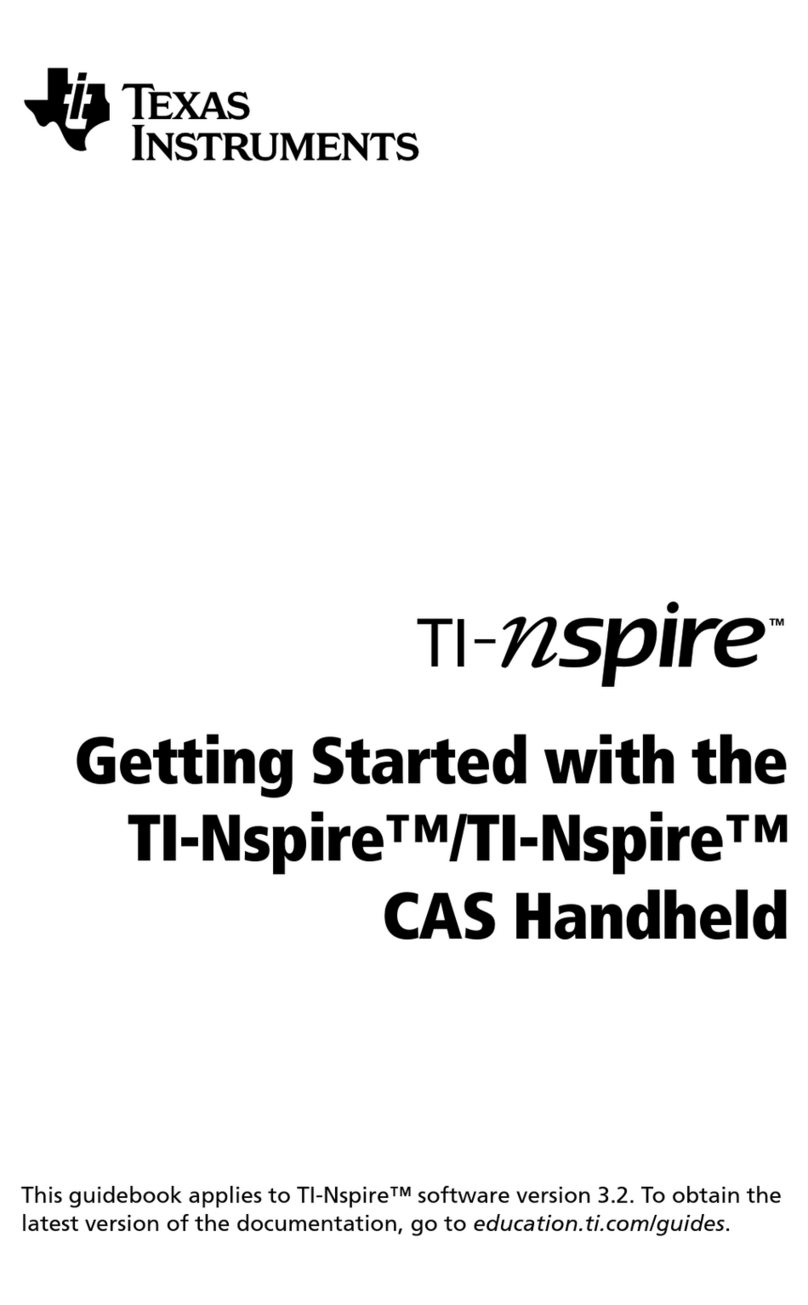 Texas Instruments TI-Nspire Getting started