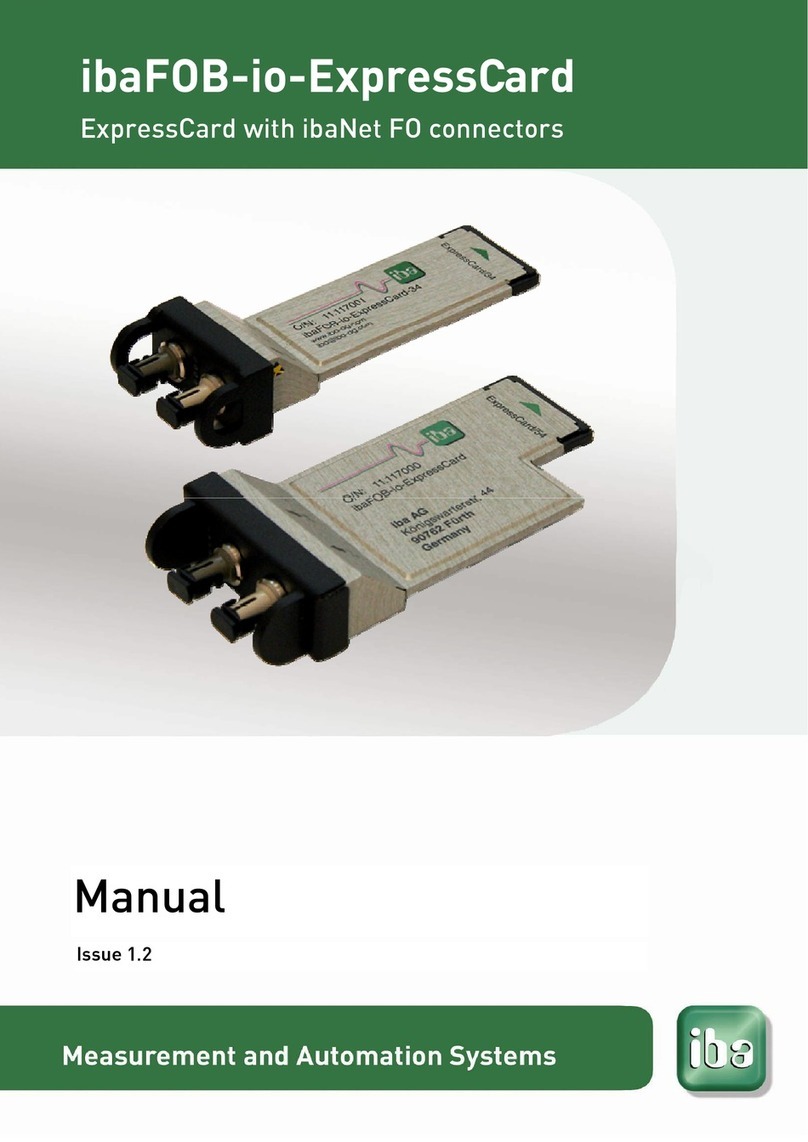 IBA ibaFOB-io-ExpressCard Series manual