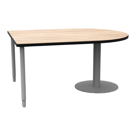 WB Mfg ELO Court Team Table User manual