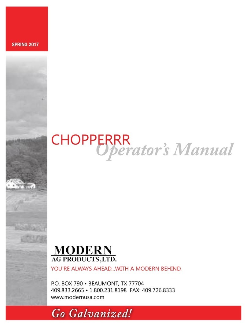 MODERN AG PRODUCTS CHOPPERRR Operator's manual MODERN AG PRODUCTS CHOPPERRR Operator's manual