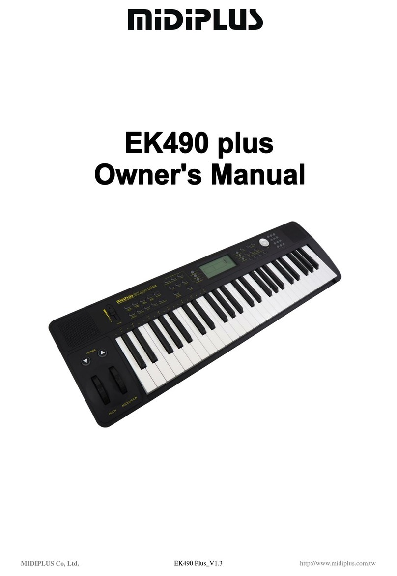 midiplus EK490 plus owner's manual