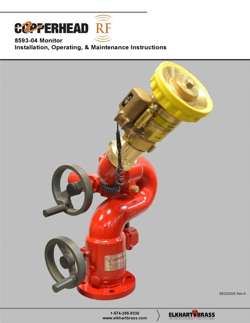 ELKHART BRASS Copperhead RF 8593-04 Installation, operating,  & maintenance instructions