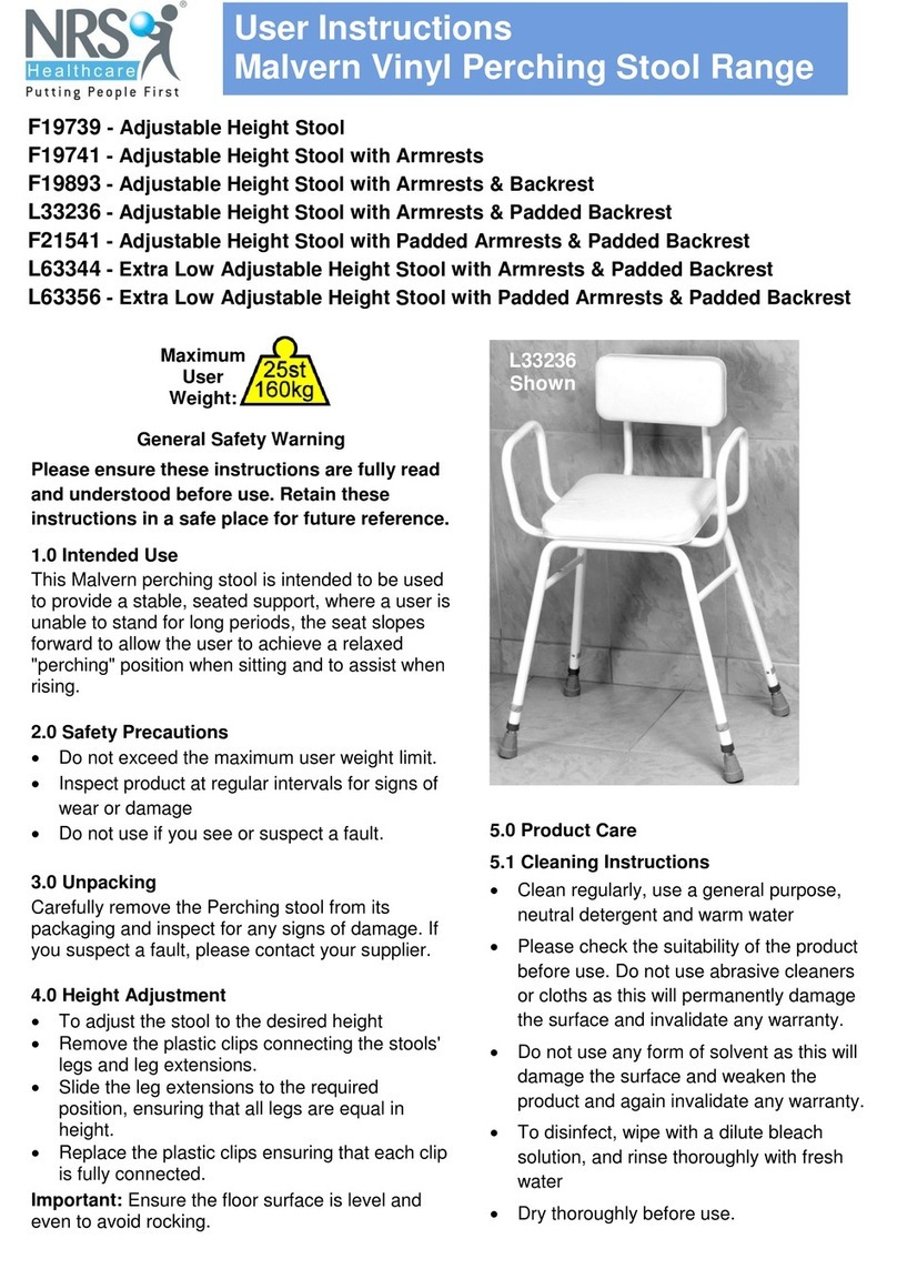 NRS Healthcare Malvern F19739 User manual