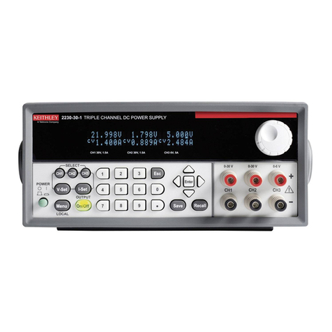 Keithley Series 2200 Use and care manual