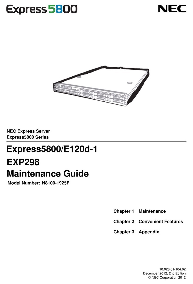 NEC NEC Express5800 Series Operating manual