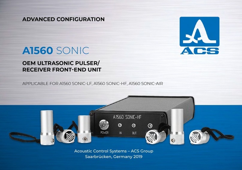 ACS A1560 SONIC Series User manual