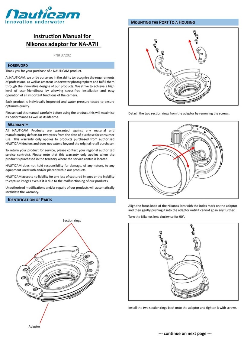 Nauticam Nauticam 37202 instruction manual