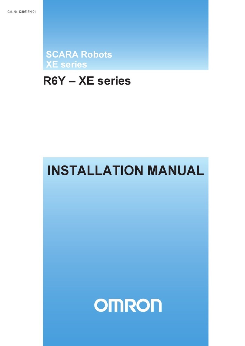 Omron SCARA R6Y XE Series installation manual
