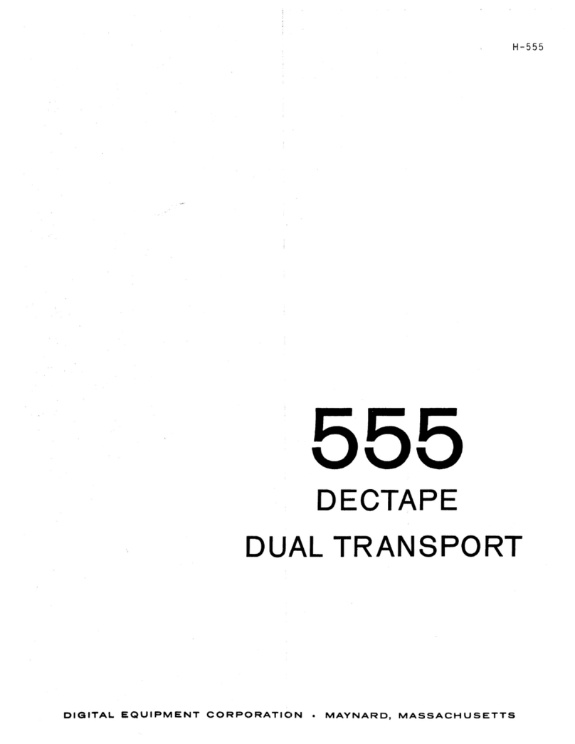Digital Equipment DECTAPE DUAL TRANSPORT 555 User manual
