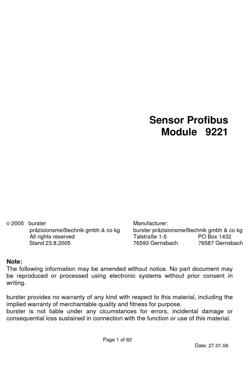 Burster 9221 Series manual