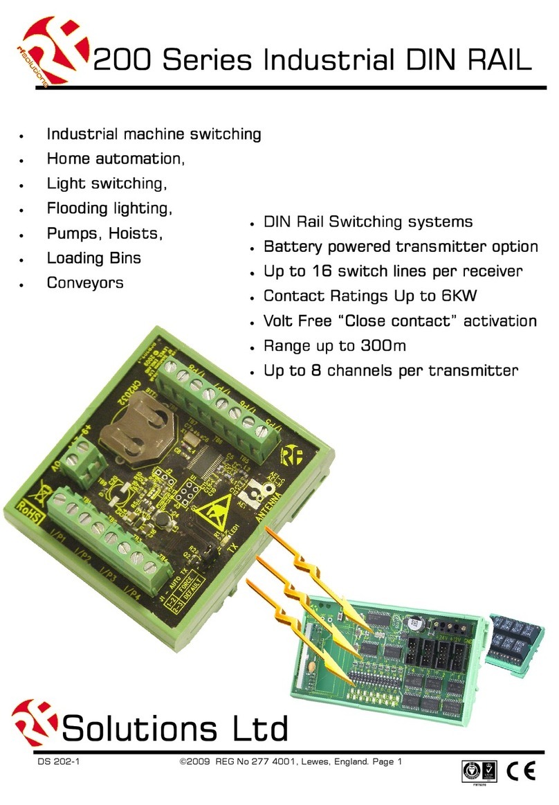 RF SOLUTIONS 202 Industrial Series installation guide RF SOLUTIONS 202 Industrial Series installation guide