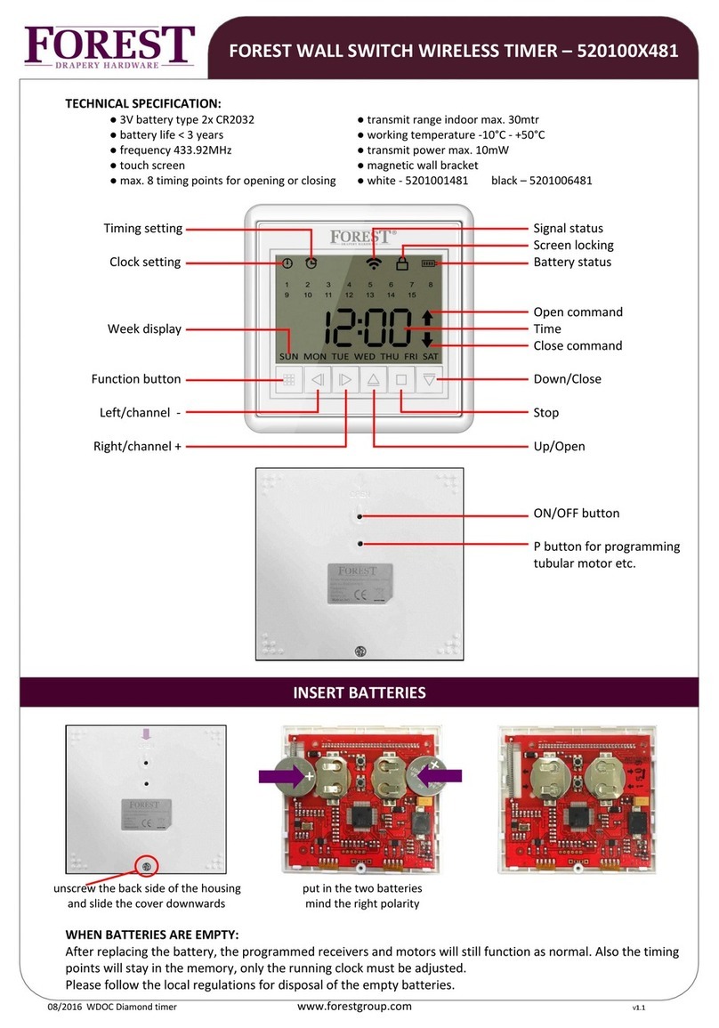 Forest 520100X481 quick start guide