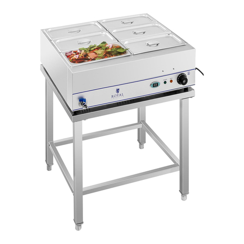 Royal Catering BAIN MARIE RCBM-6WS-2000 user manual