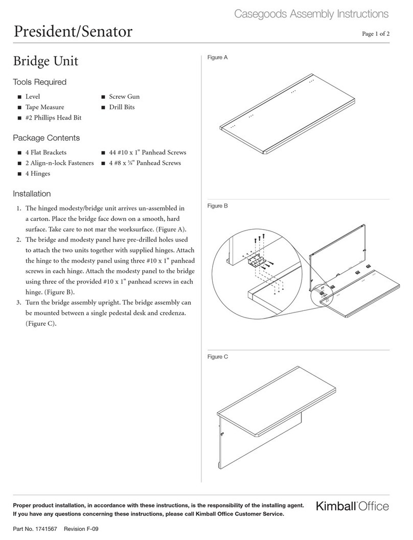 Kimball Office Casegoods President Assembly instructions Kimball Office Casegoods President Assembly instructions
