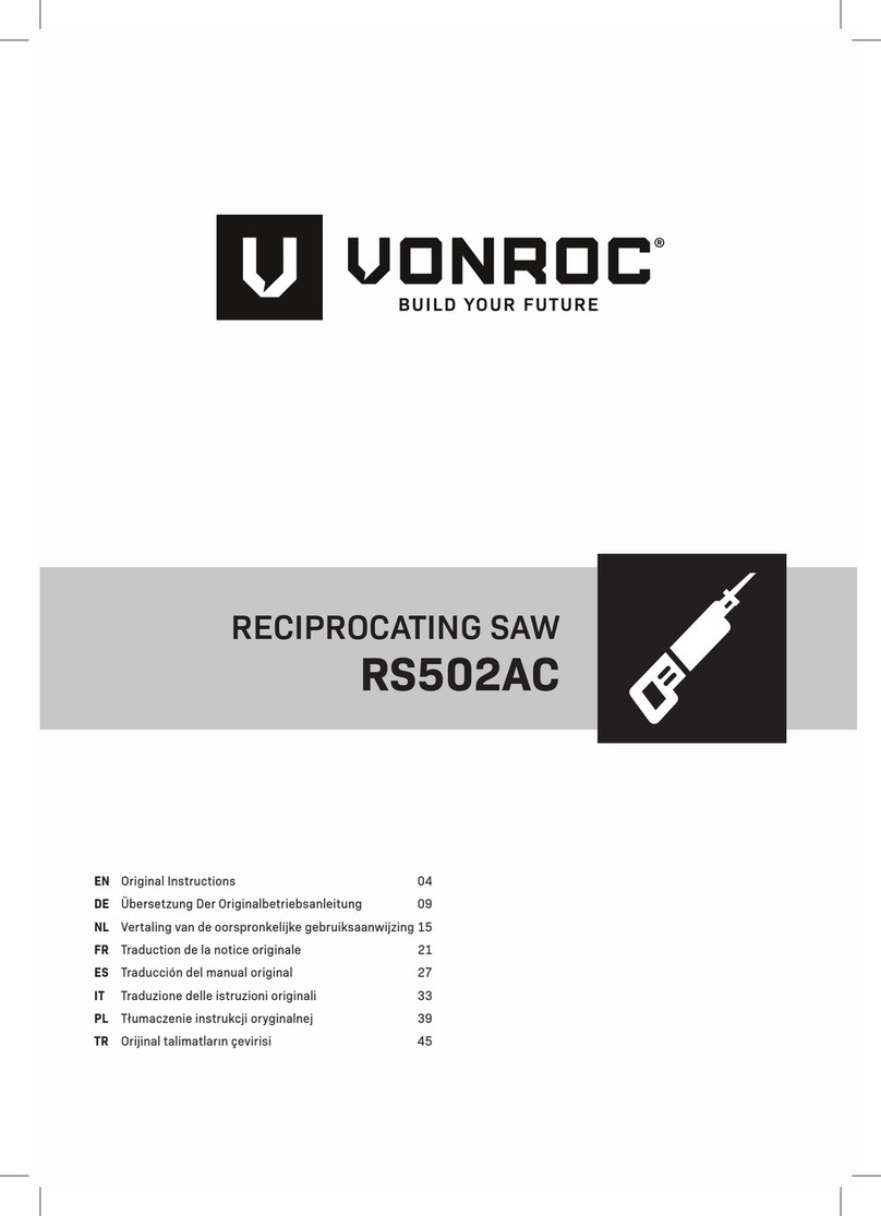 VONROC RS502AC User manual