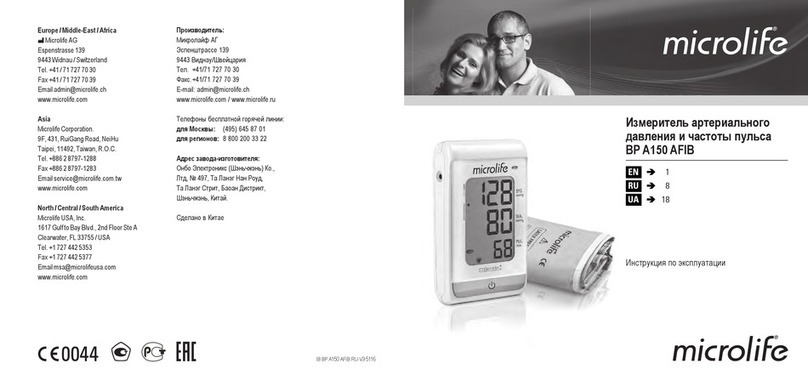 Microlife BP A150 AFIB User manual
