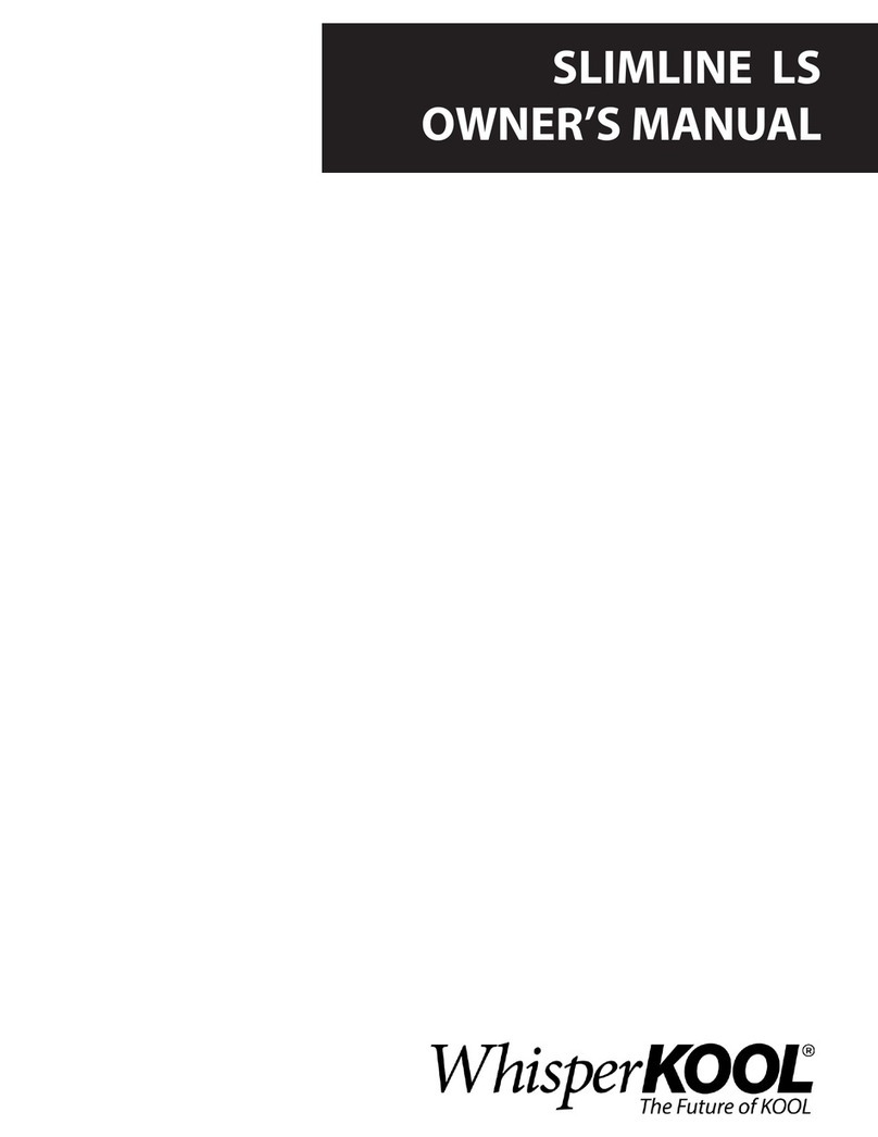 WHISPER KOOL SLIMLINE LS User manual