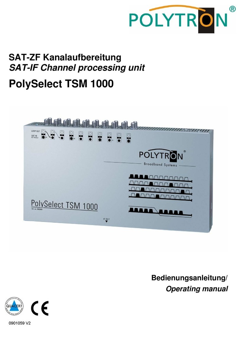 Polytron PolySelect TSM 1000 User manual
