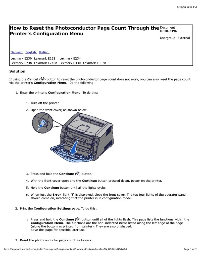 Lexmark E 230 Guide