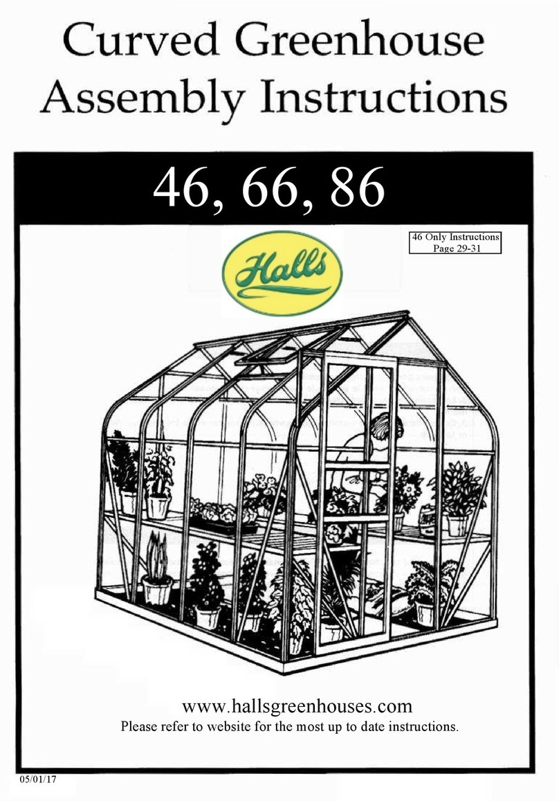 Halls Curved Greenhouse 46 Assembly instructions