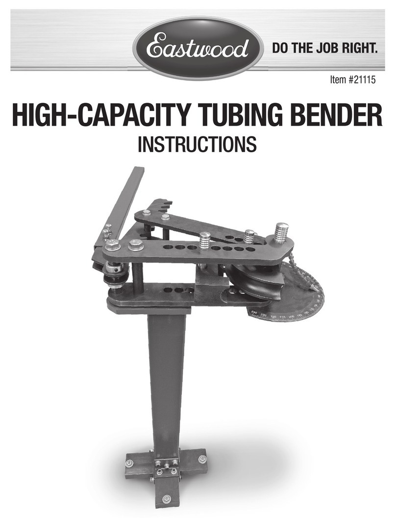Eastwood HIGH-CAPACITY TUBING BENDER instructions