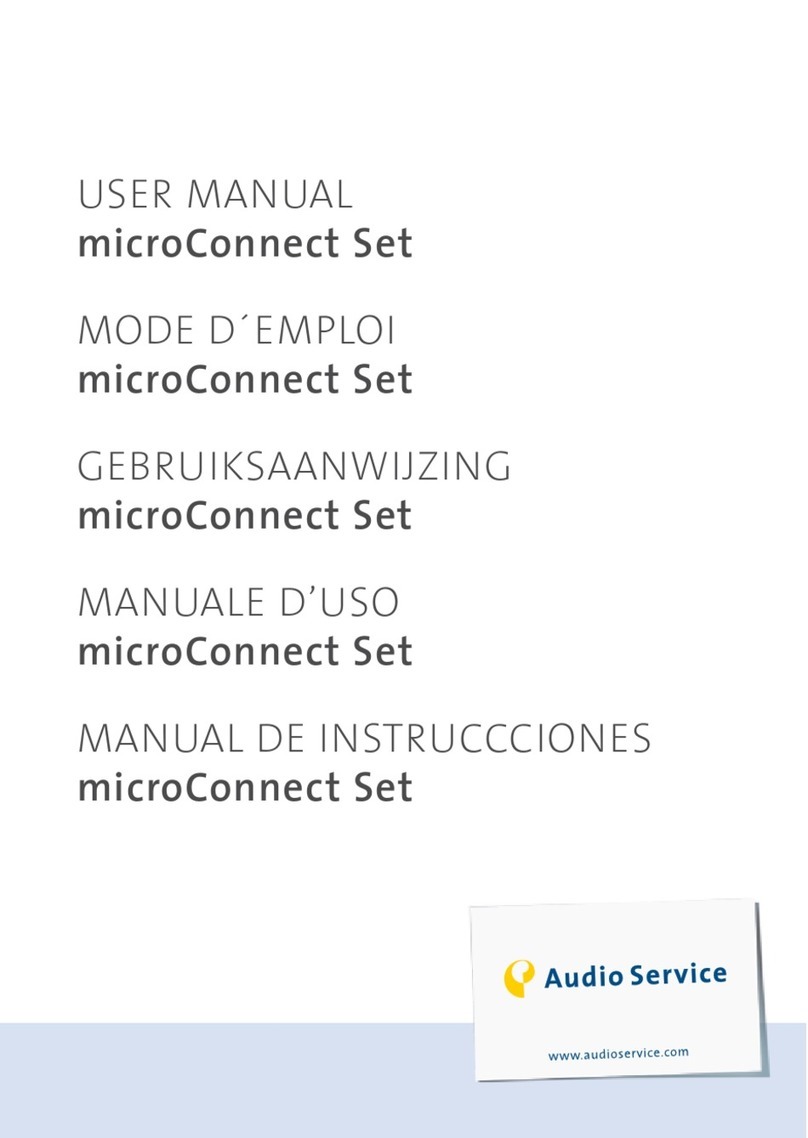 Audio Service microConnect Set user manual