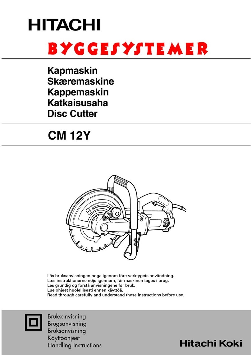 Hitachi Koki CM 12Y Handling instructions