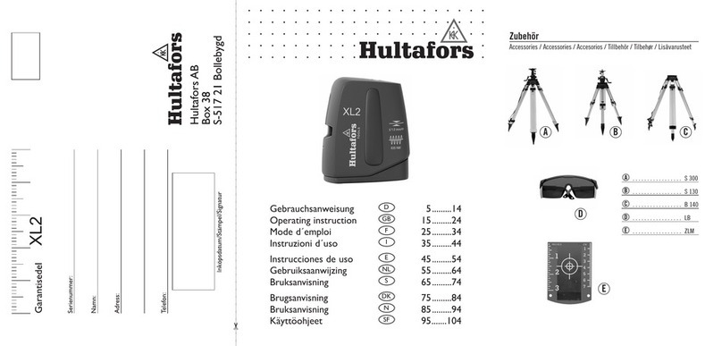 Hultafors XL2 operating instructions