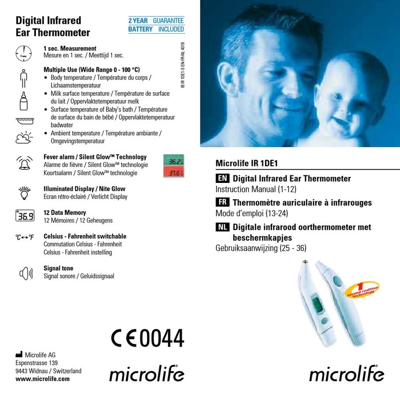 Microlife IR 1DE1 instruction manual