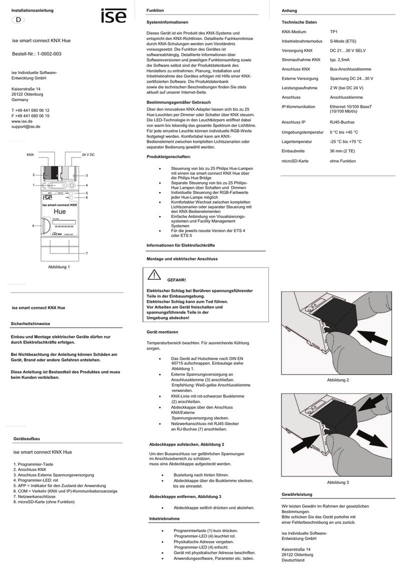 ISE Smart connect KNX Hue installation guide