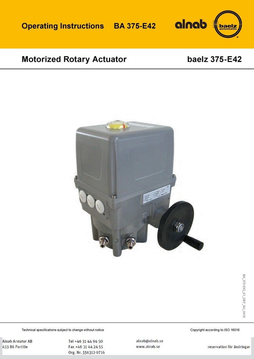Baelz Automatic BA 375-E42 operating instructions