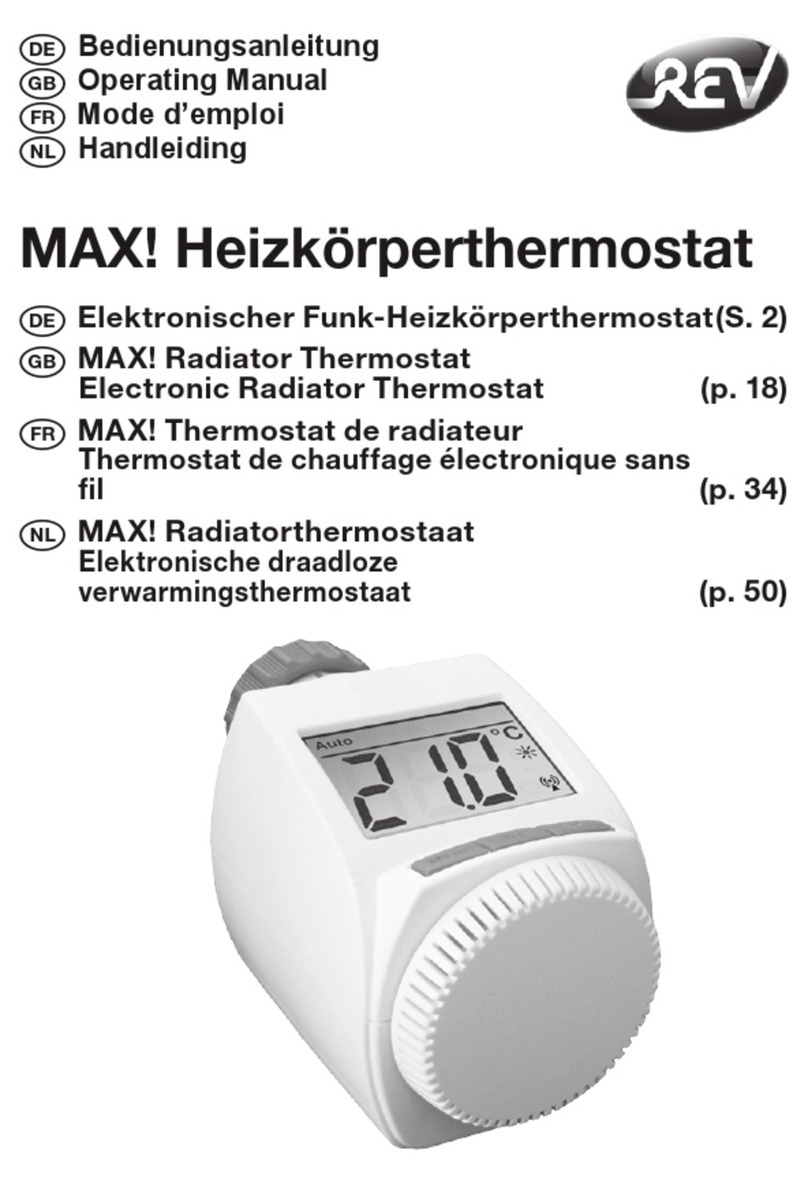 REV MAX! Radiator Thermostat operating manual REV MAX! Radiator Thermostat operating manual
