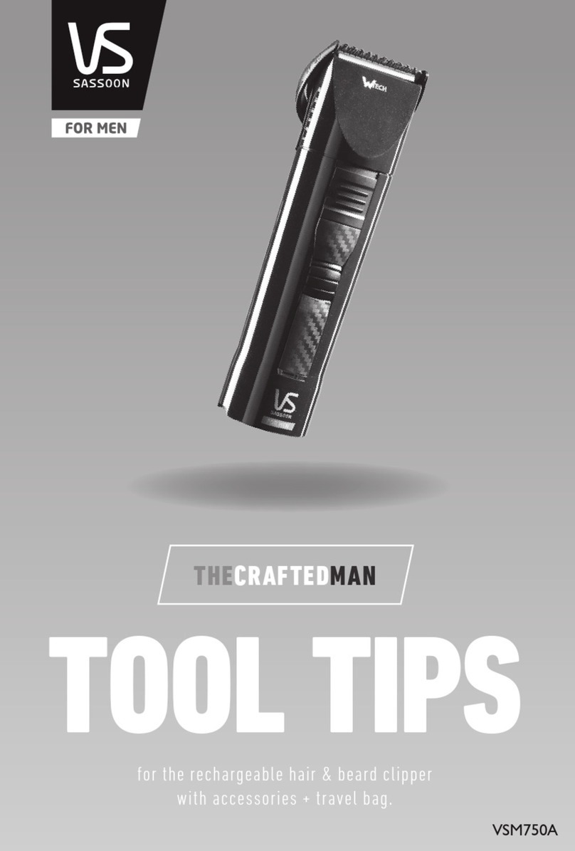 VS Sassoon THE CRAFTED MAN VSM750A Assembly instructions
