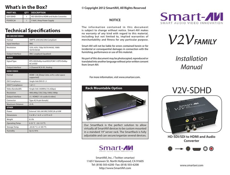 Smart-M V2V Series installation manual