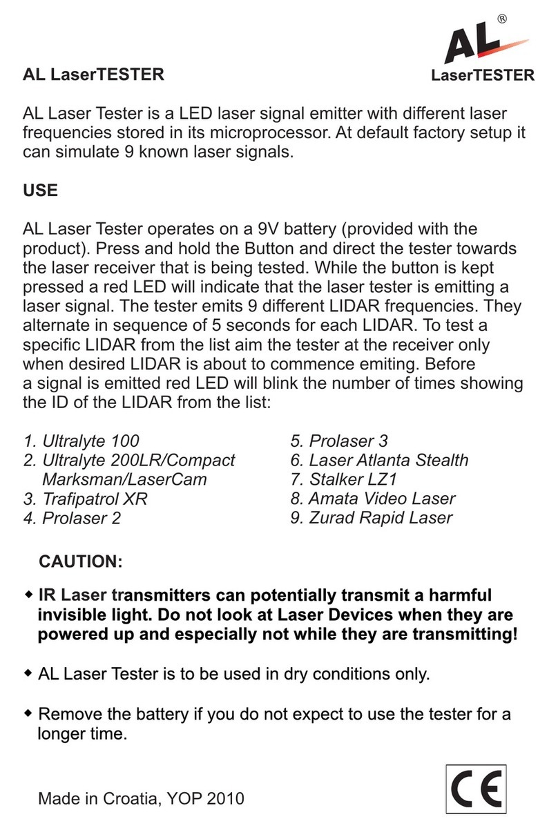 Al priority Laser Tester User manual