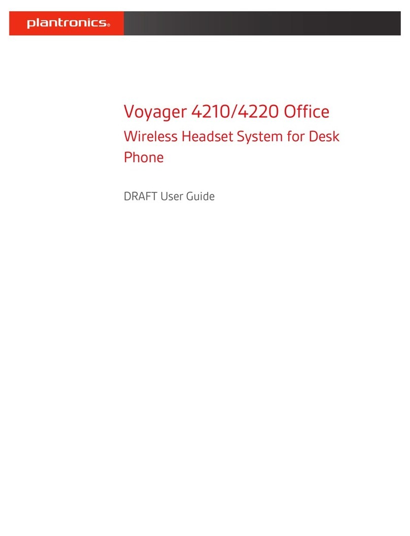 Plantronics Voyager 4210 Office User manual Plantronics Voyager 4210 Office User manual