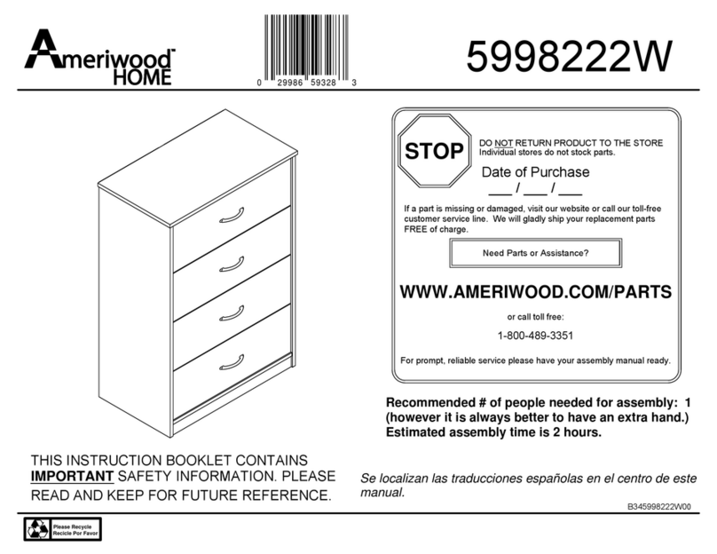Ameriwood HOME 5998222W manual