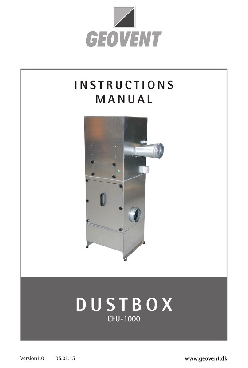 Geovent Dustbox CFU-1000 instruction manual