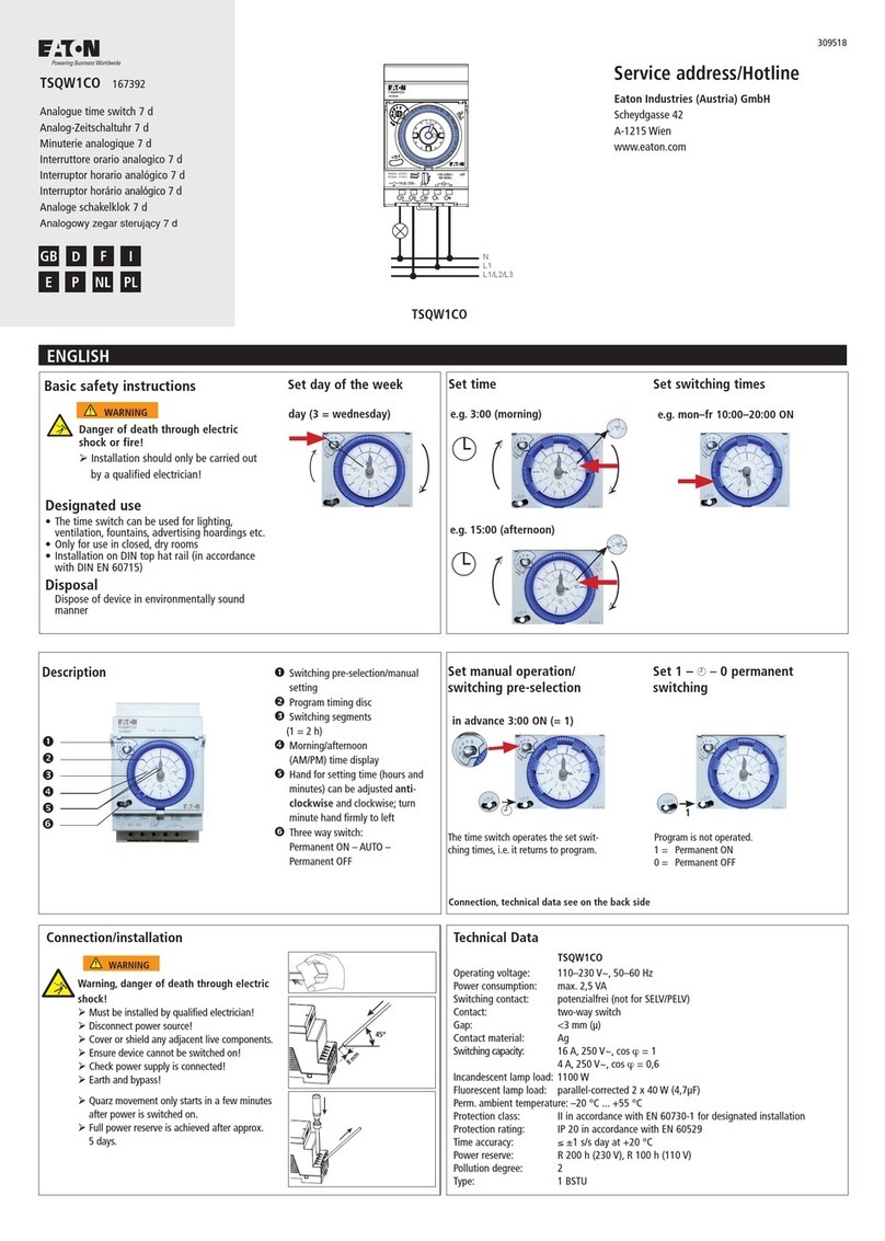 Eaton TSQW1CO quick start guide