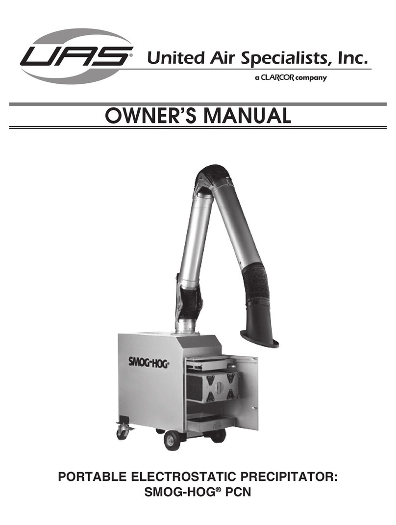 CLARCOR UAS SMOG-HOG PCN owner's manual
