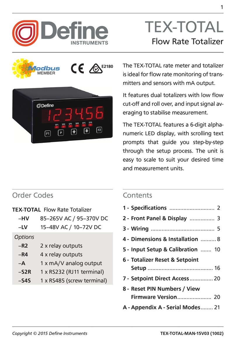 Define Instruments TEX-TOTAL manual