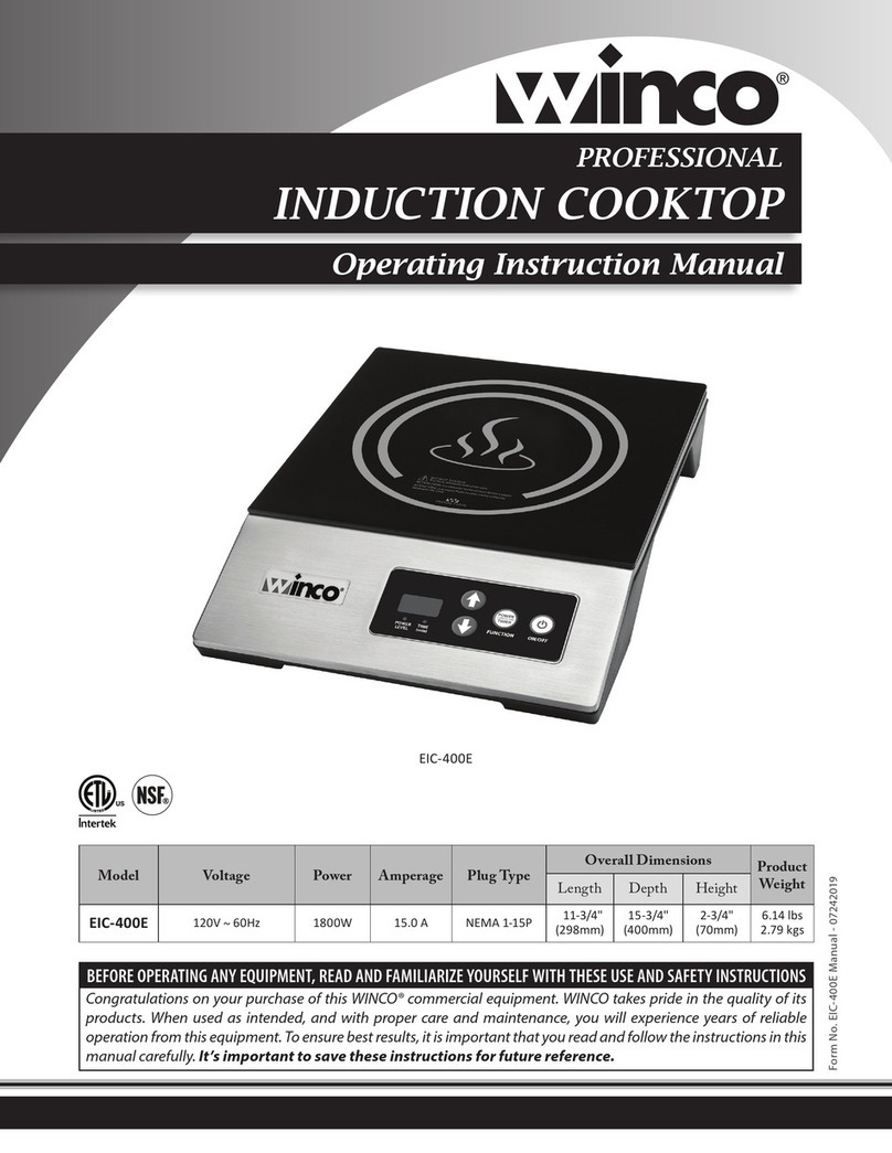 Winco EIC-400E Operating instructions manual