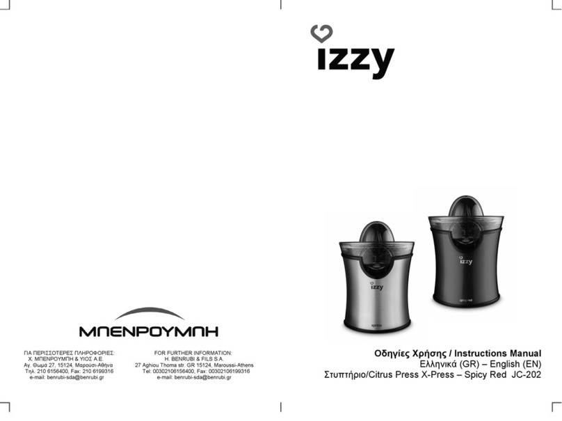 izzy JC-202 instruction manual