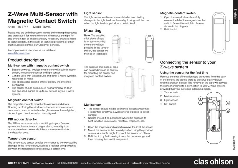 Clas Ohlson TSM02 User manual