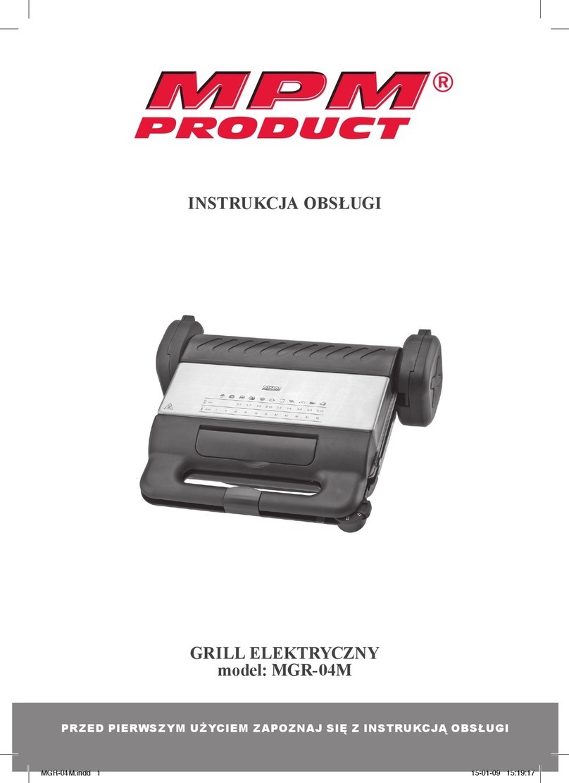 MPM MGR-04M Use and care manual