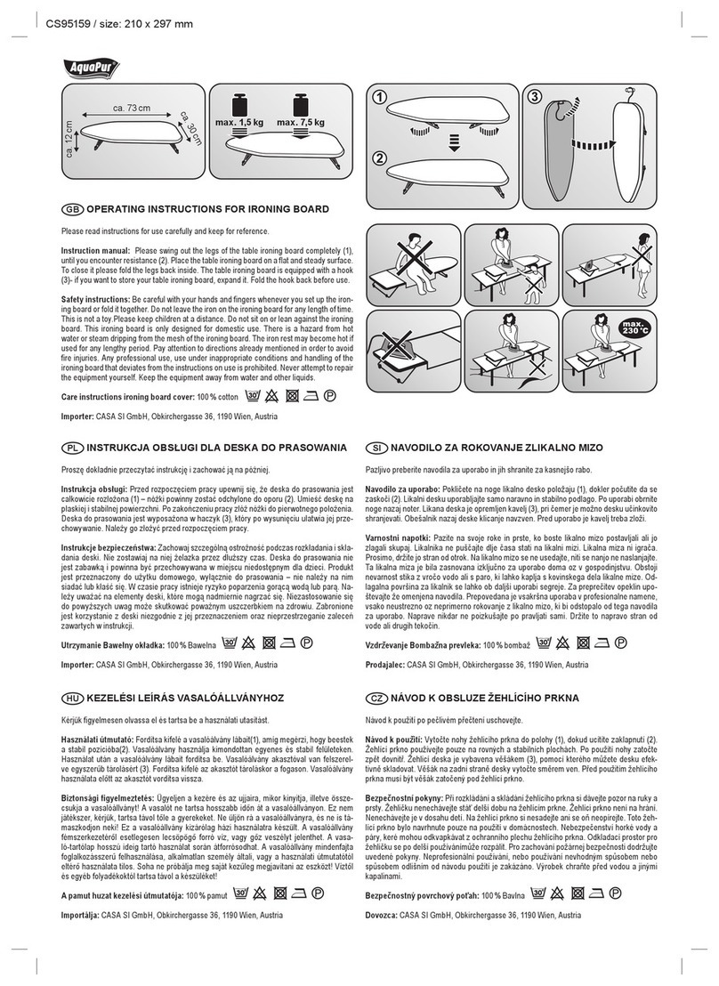 CASA SI AquaPur CS95159 operating instructions