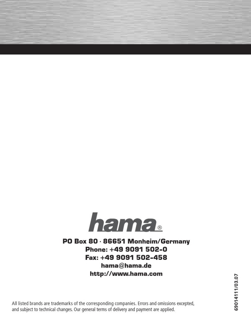 Hama RTR-10 User manual