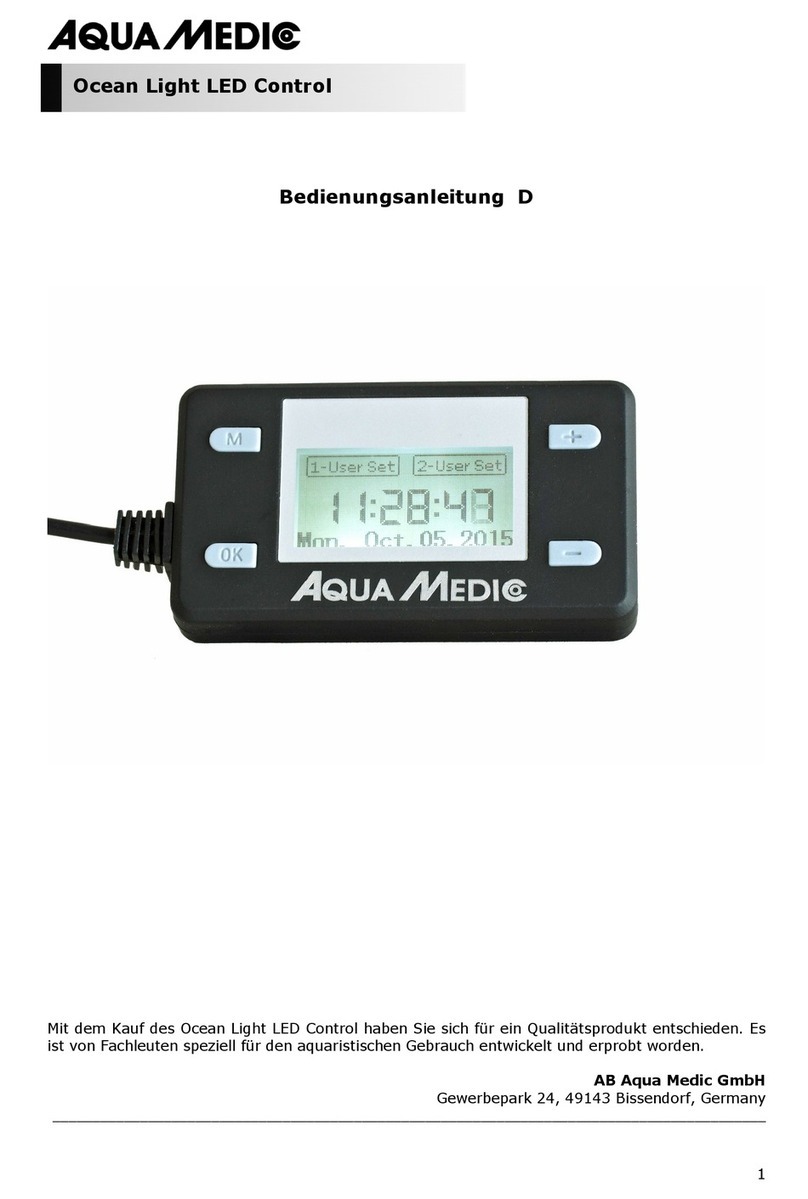 Aqua Medic Ocean Light LED Control Operation manual